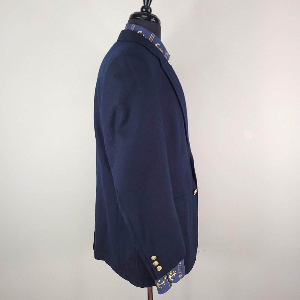Shefford Anderson-Little Blazer Mens 42 Wool Gold Button Sport Coat Jacket - Picture 2 of 16